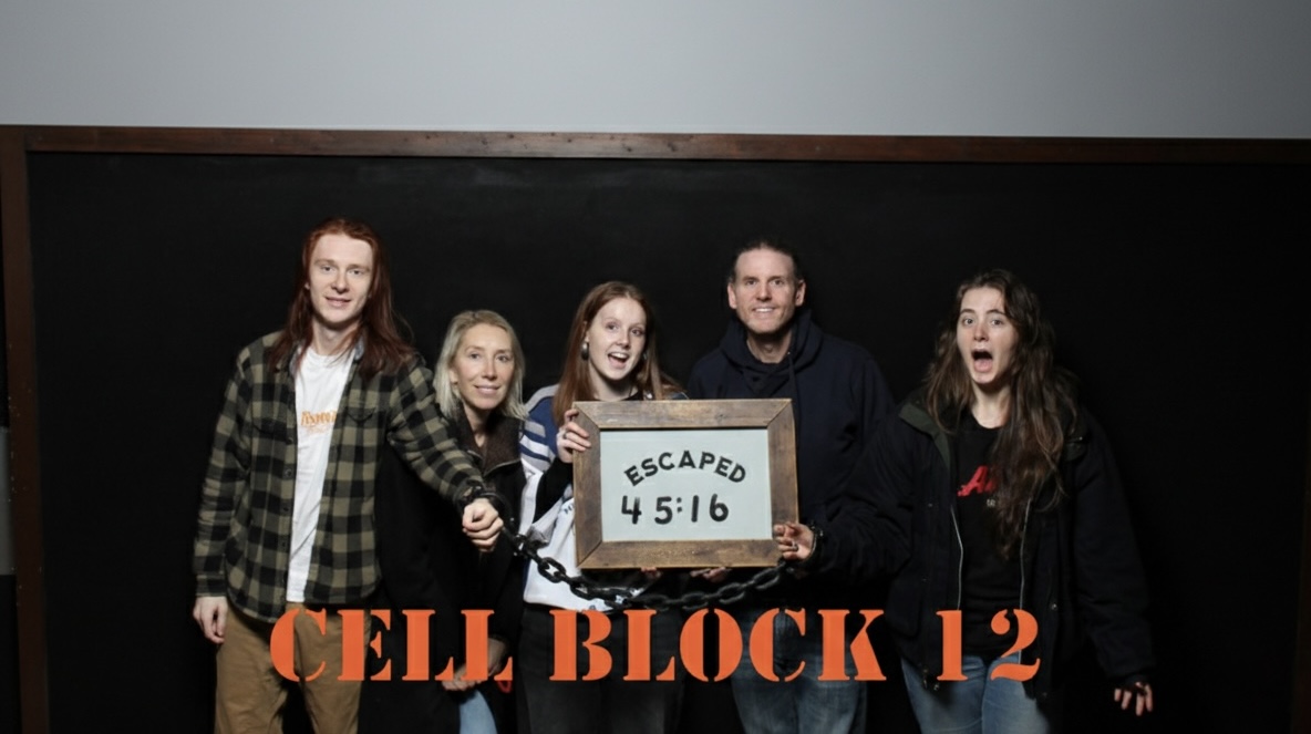 Family photo while ziplining